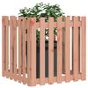 vidaXL Garden Planter with Fence Design 70x70x70 cm Solid Wood Douglas
