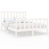 vidaXL Bed Frame without Mattress White 140x200 cm Solid Wood Pine