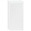 vidaXL Cabinet Doors Louvred Design 2 pcs White 99.3x49.4 cm Solid Wood Pine