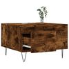 vidaXL Coffee Table Smoked Oak 55x55x36.5 cm Engineered Wood