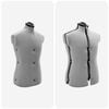 vidaXL Adjustable Dress Form Female Manual Grey 37.5-45.5 inch Fabric