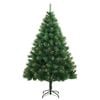 vidaXL Artificial Hinged Christmas Tree with Stand 240 cm