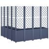 vidaXL Garden Planter with Trellis Blue Grey 160x160x140 cm PP
