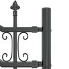 vidaXL Garden Fence Grey 240 x 165 cm Powder-coated steel