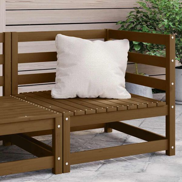 vidaXL Garden Corner Sofa Honey Brown Solid Wood Pine