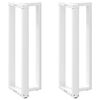 vidaXL Bar Table Legs T-Shaped&nbsp;2 pcs White 40x35x(110-111) cm Steel