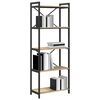 vidaXL Bookshelf Sonoma Oak 60 x 30 x 155 cm Engineered Wood