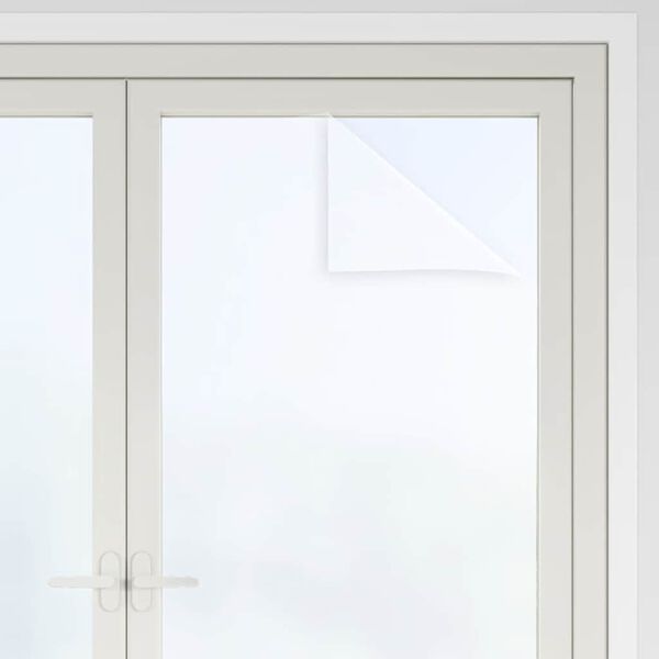 vidaXL Window Films 5 pcs Static Frosted White PVC