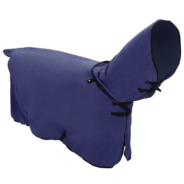 vidaXL Horse Blanket Navy Blue Polyester