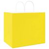 vidaXL Paper Bags 250 pcs with Handles Yellow 32x22x28 cm