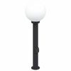 vidaXL Bollard Lights with Outlet 3 pcs 80 cm Black IP44