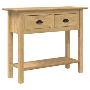 vidaXL Console Table with Drawer BODO Honey Brown 91 x 34.7 x 74 cm
