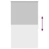 vidaXL Roller blind blackout 124.4x175 cm Fabric Width 120 cm grey