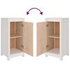 vidaXL Sideboards 2 pcs White 39x35x80 cm Solid Wood Pine