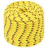 vidaXL Multipurpose Utility Rope 12 mm 50 m Yellow PP 930 kg Max Load