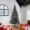 vidaXL Christmas Tree with 300 LEDs with Stand Black 180 cm PVC