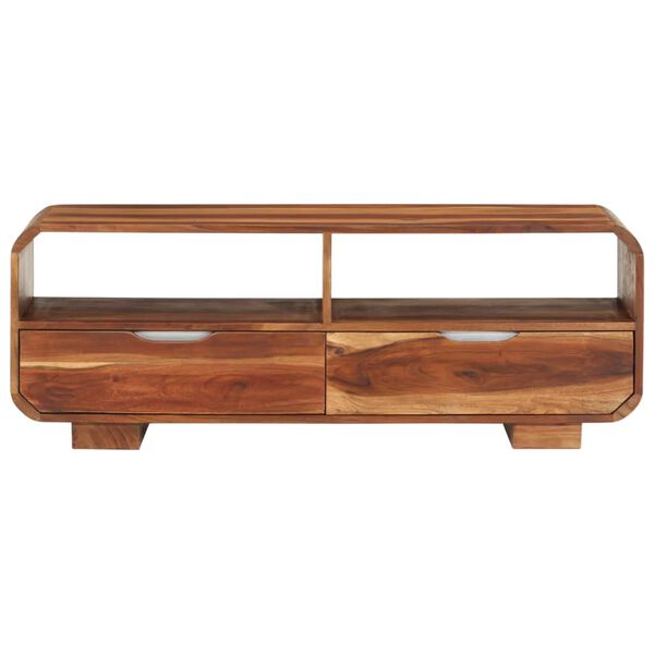 vidaXL TV Cabinet 110x30x40 cm Solid Wood Acacia