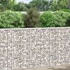 vidaXL Trapezium Gabion Raised Bed Galvanised Steel 100x20x100 cm