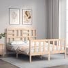 vidaXL Bed Frame without Mattress 140x190 cm Solid Wood Pine
