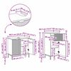 vidaXL Bathroom Furniture Set 2 pcs Old Wood Engineered Wood and Metal