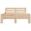 vidaXL Bed Frame without Mattress 120x190 cm Small Double Solid Wood Pine