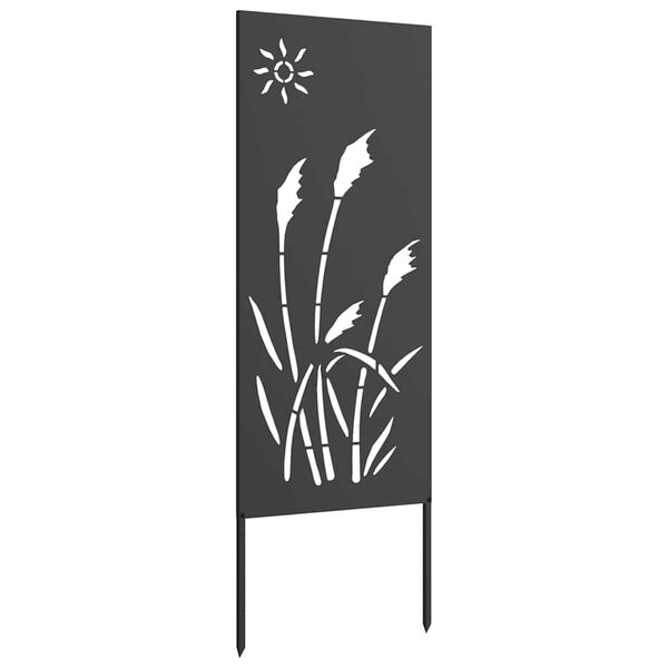 vidaXL Garden Privacy Screen Black 50 x 140 cm Cold-rolled steel