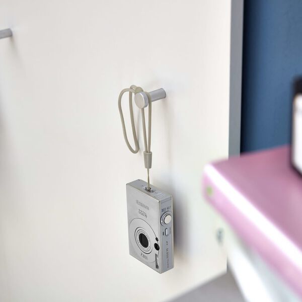 Germania Coat Rack Panel Topix 96x29x147 cm White and Concrete