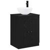vidaXL Bathroom Furniture Set Black Oak Engineered Wood