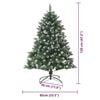 vidaXL Artificial Christmas Tree with 150 LEDs with Stand Green 120 cm
