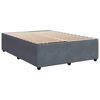 vidaXL Bed Frame without Mattress Dark Grey 140x200 cm Velvet