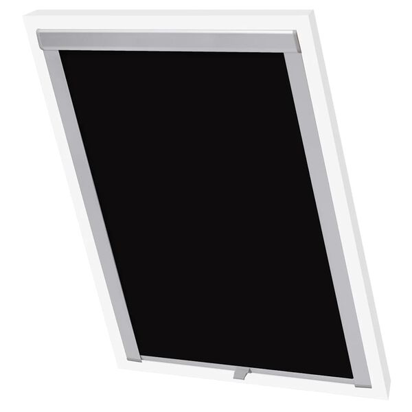 vidaXL Blackout Roller Blind Black UK08