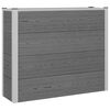 vidaXL Garden Raised Bed Grey 100 x 30 x 82 cm WPC and Aluminium