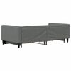 vidaXL Daybed with Trundle&Drawers without Mattress Dark Grey 90x190 cm Single
