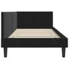 vidaXL Corner Bed Frame with Headboard Black 90 cm x 200 cm Velvet
