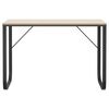 vidaXL Computer Desk Black and Oak 110x60x73 cm Engineered Wood