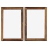 vidaXL Photo Frames 2 pcs 50x70 cm Solid Reclaimed Wood and Glass