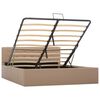 vidaXL Hydraulic Storage Bed Frame without Mattress Cappuccino 140x200cm