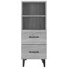vidaXL Sideboard Grey Sonoma 34.5x34x90 cm Engineered Wood