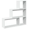 vidaXL Room Divider Bookcase 3-Tier White 123x29x123 cm Engineered Wood