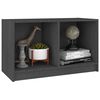 vidaXL TV Cabinet Grey 70x33x42 cm Solid Pinewood