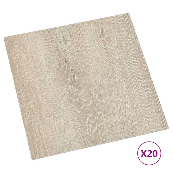 vidaXL Self-adhesive Flooring Planks 20 pcs PVC 1.86 m&sup2; Beige