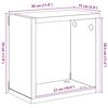 vidaXL Wall Cube Shelves 2 pcs High Gloss Grey 30x15x30 cm