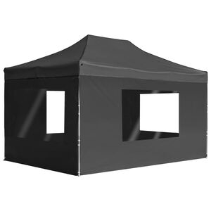 vidaXL Party Tent | Anthracite | Aluminium alloy, Oxford fabric with PVC coating
