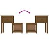 vidaXL Bedside Cabinet 2pcs Honey Brown 79.5x38x65.5cm Solid Wood Pine