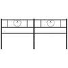 vidaXL Metal Replace Headboard Black 193 cm