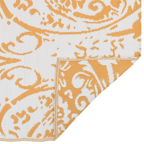 vidaXL Outdoor Carpet ARAKIL Orange and White 190x290 cm PP