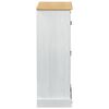vidaXL Shoe Cabinet White 86 x 38.5 x 1080 cm Solid Pine Wood