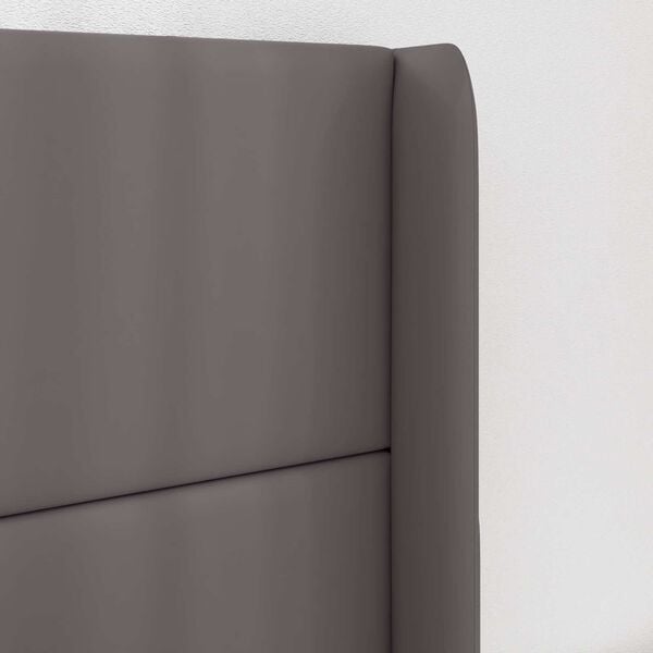 vidaXL Headboard Ear Grey 80 x 16 x 4 cm PVC