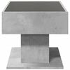 vidaXL Coffee Table with LED Concrete Grey 70x50x45 cm Engineered Wood