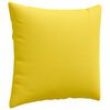 vidaXL Sofa Pillows 2 pcs Light Yellow 50 x 50 cm Fabric